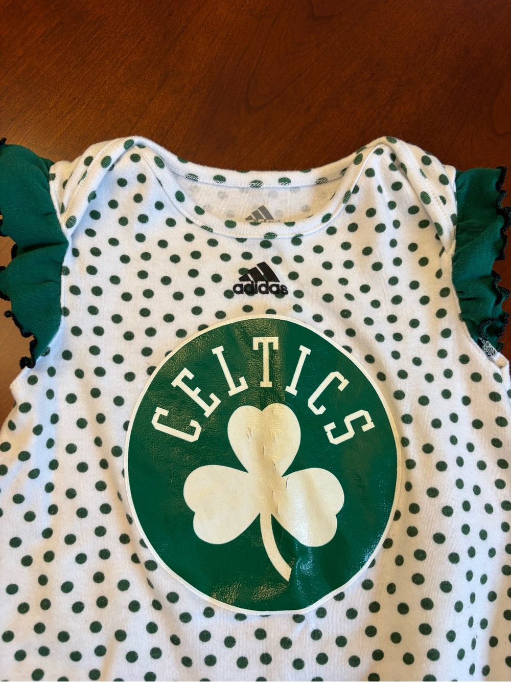Adidas Boston Celtics Baby Girl Ruffle Romper 24M - Picture 6 of 6